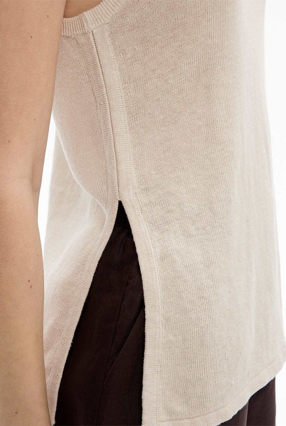 Longline Knit Tank Top