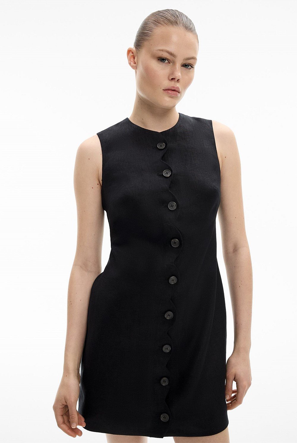 Scallop Mini Dress