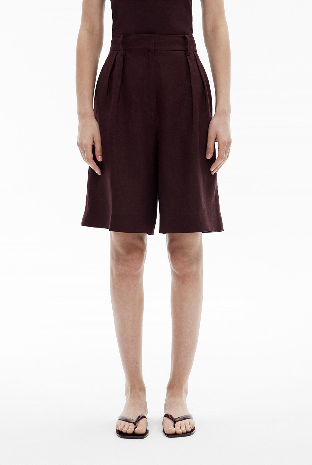 Linen Bermuda Shorts