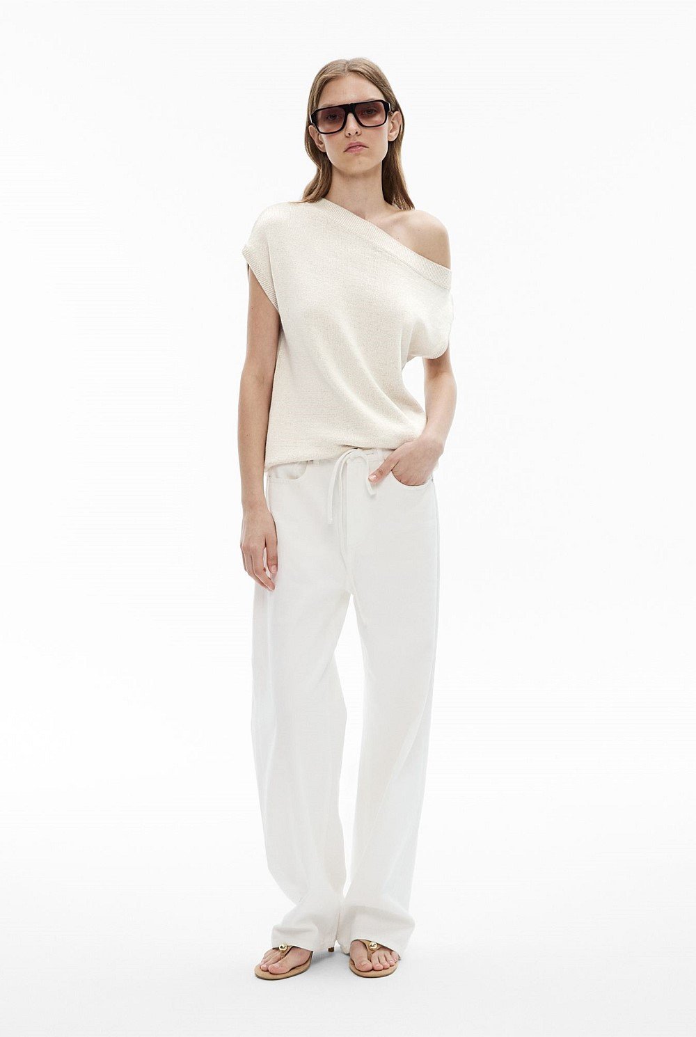 Off Shoulder Knit Top