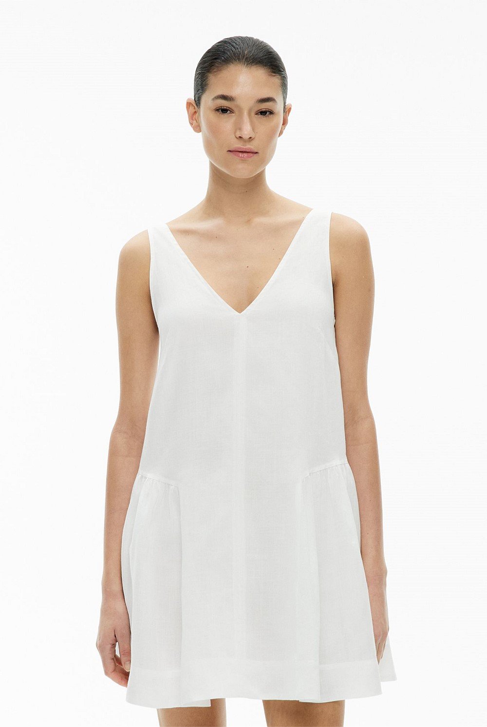 Mini Gather Panel Dress