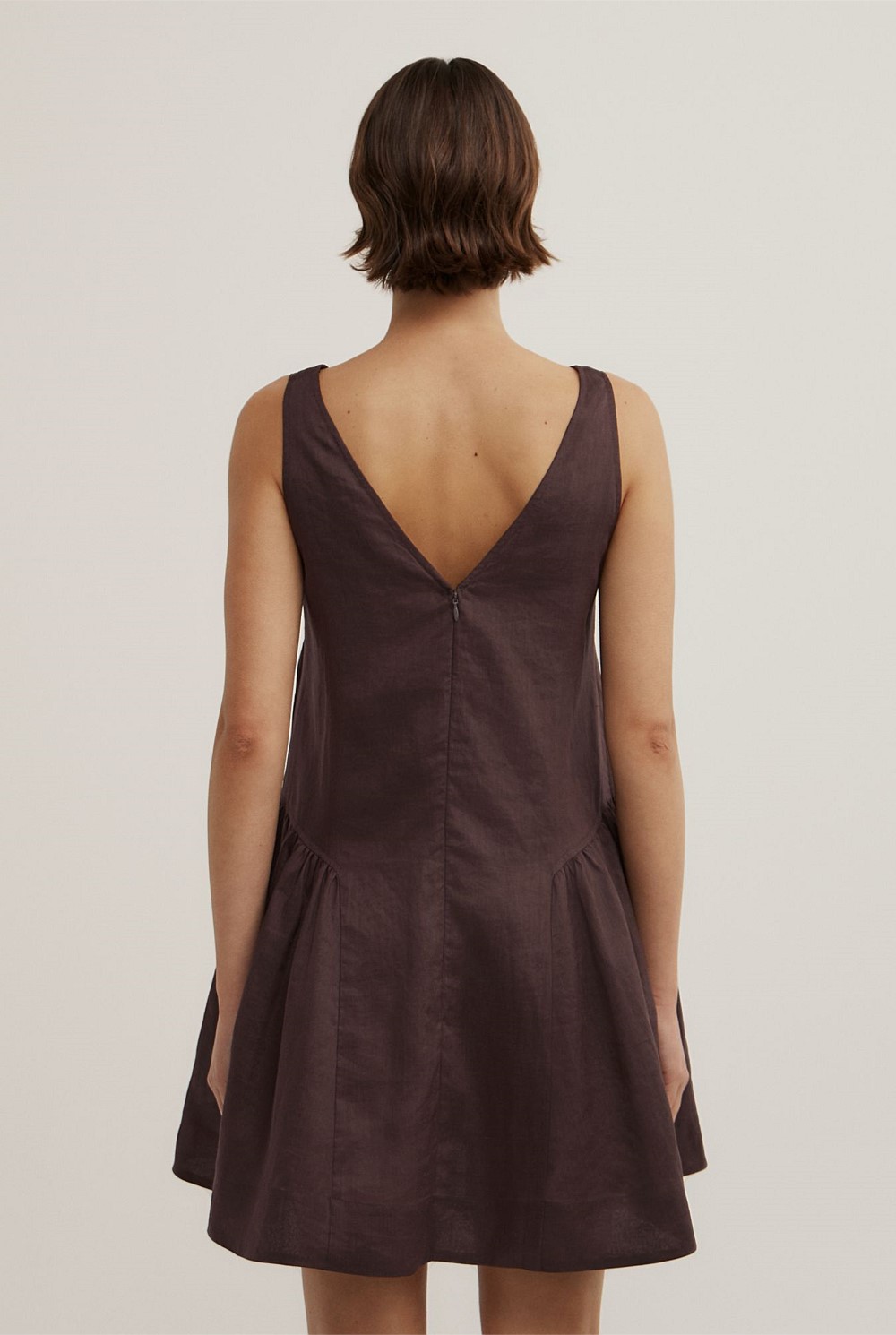 Mini Gather Panel Dress