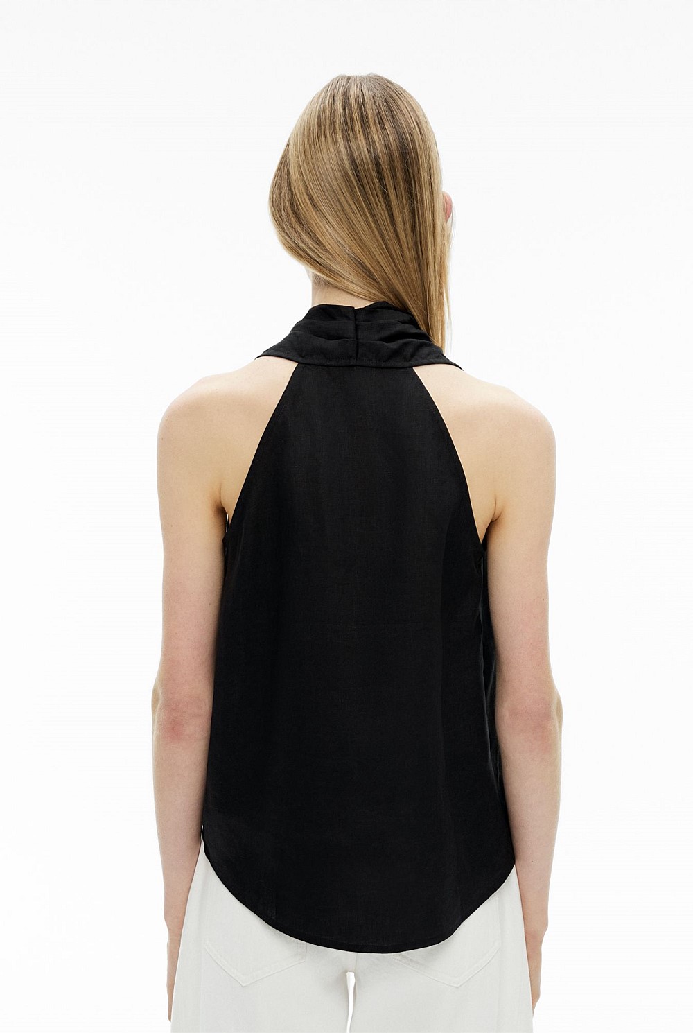 Linen Wrap Top