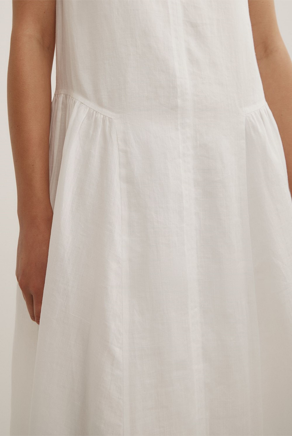 Maxi Panel Gather Dress