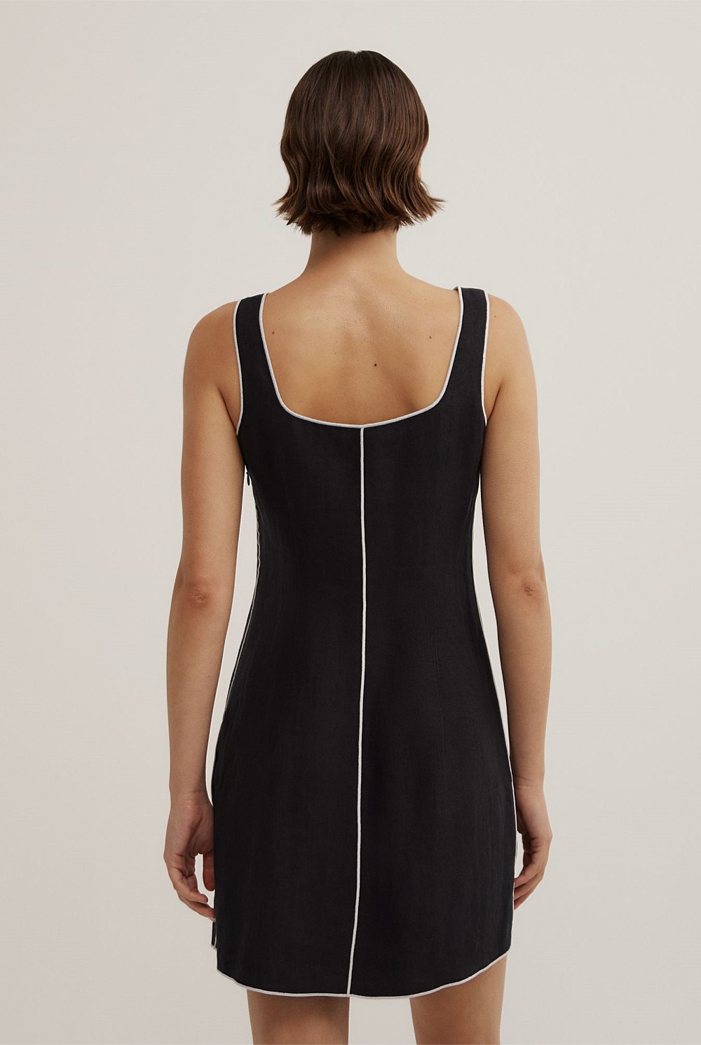 Contrast Stitch Dress