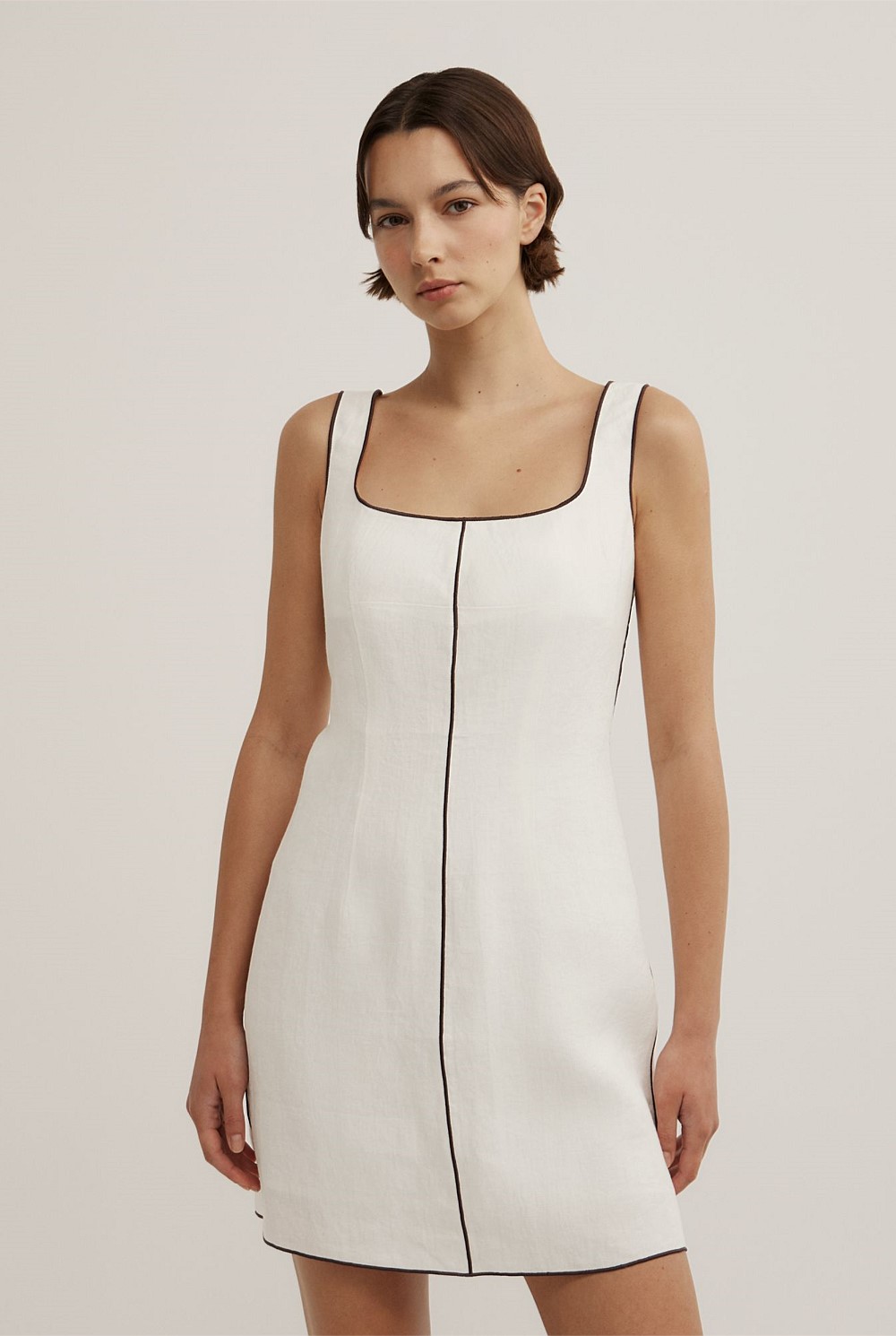 Contrast Stitch Dress