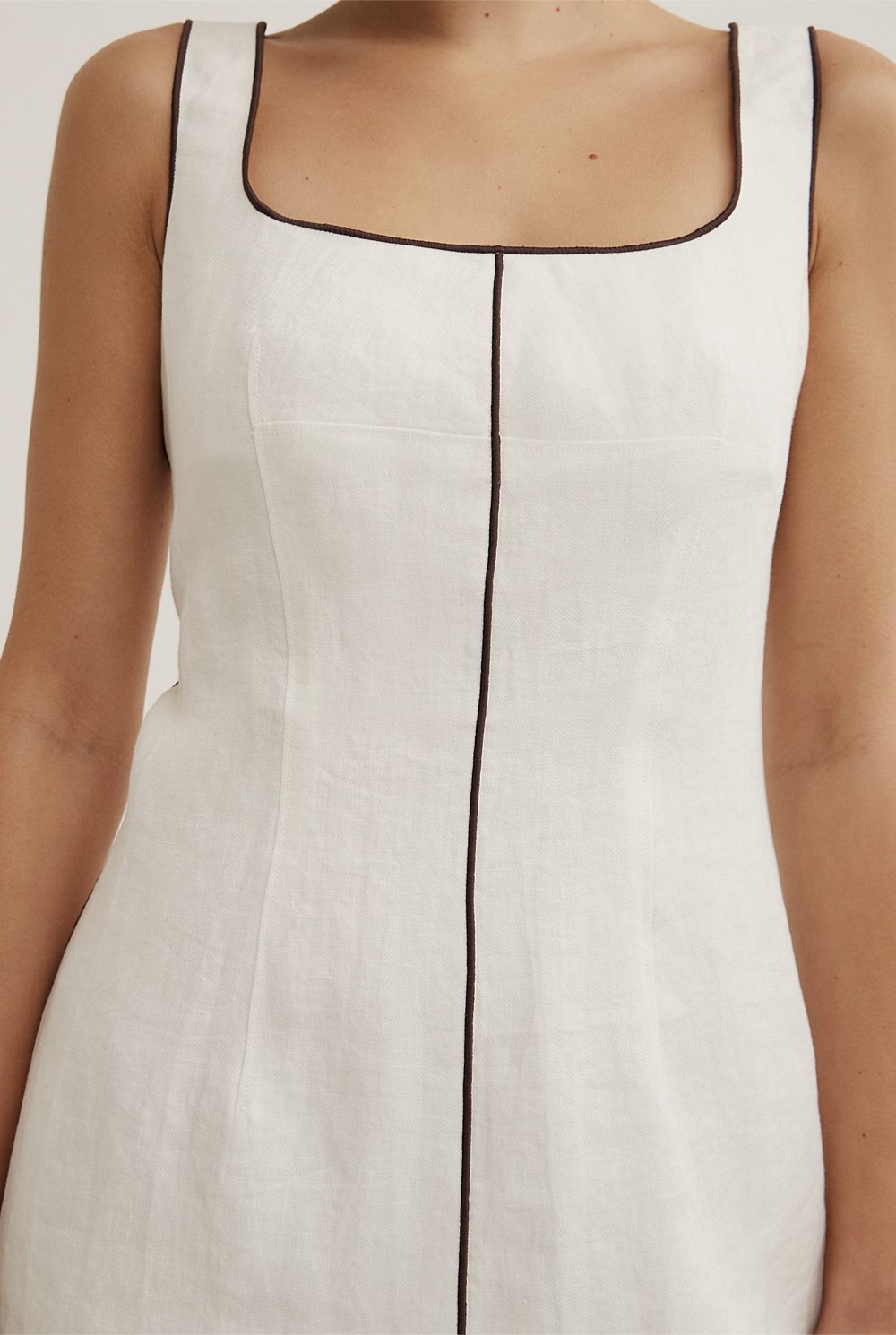 Contrast Stitch Dress