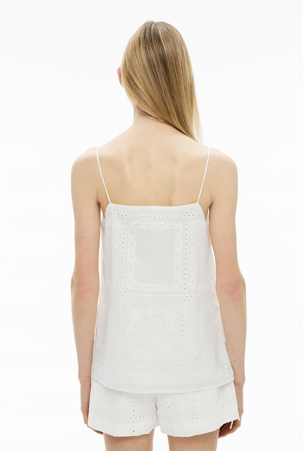 Embroidered Tie Camisole