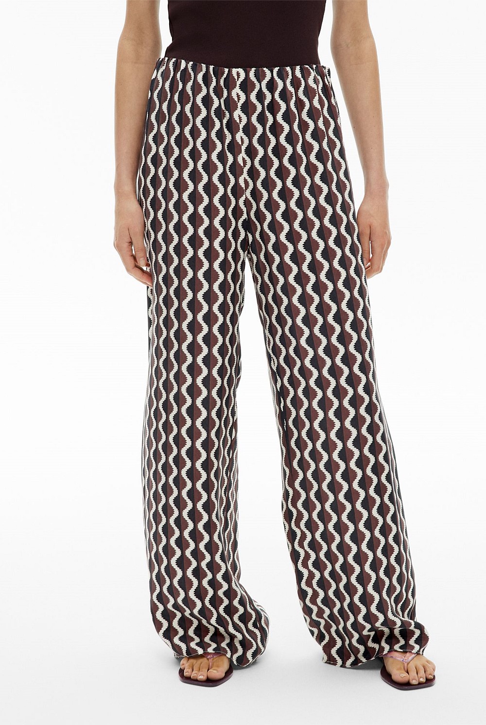 Pull On Cupro Pants