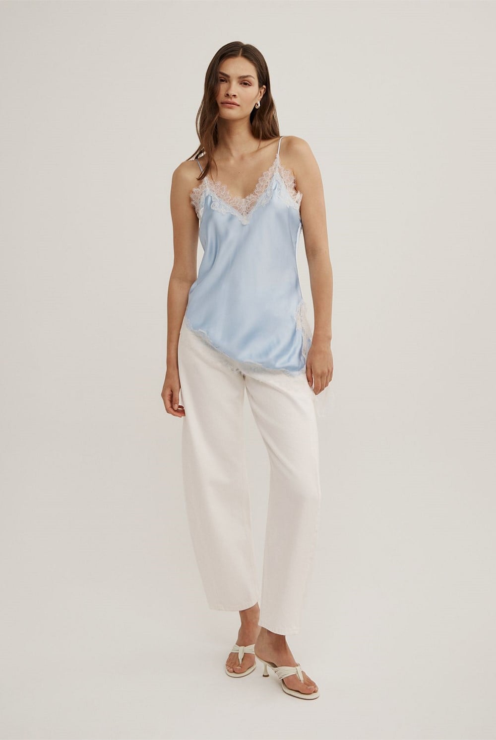 Asymmetrical Lace Camisole