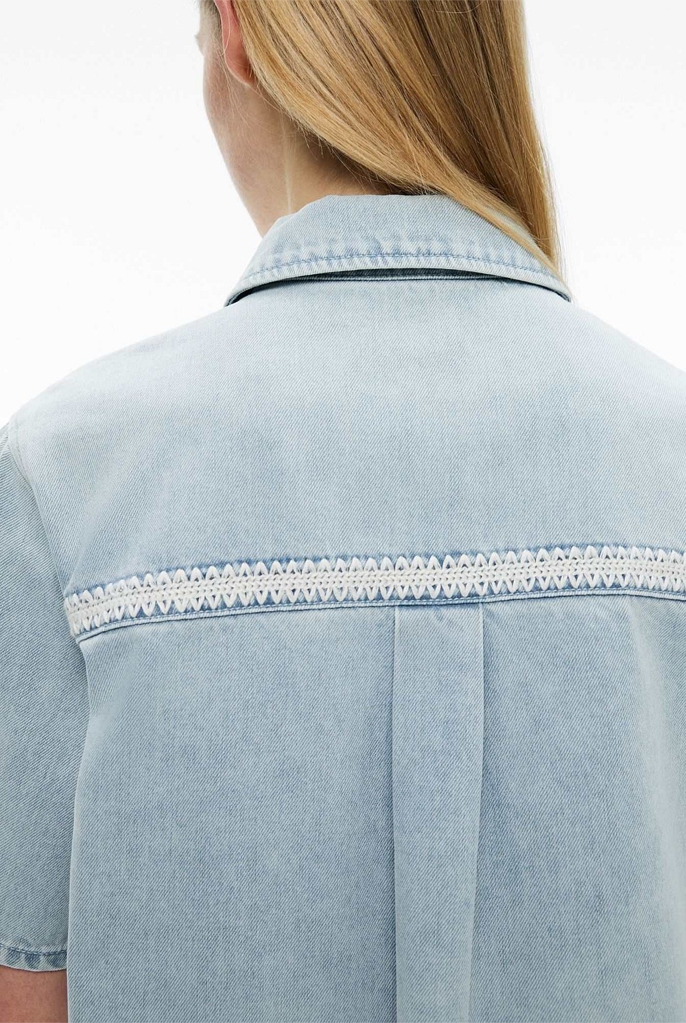 Stitch Detail Denim Dress
