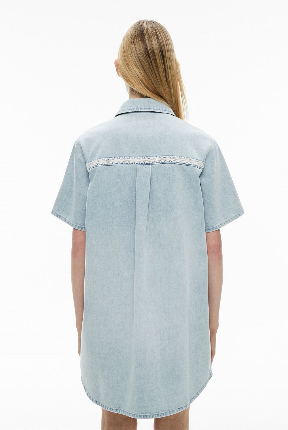 Stitch Detail Denim Dress
