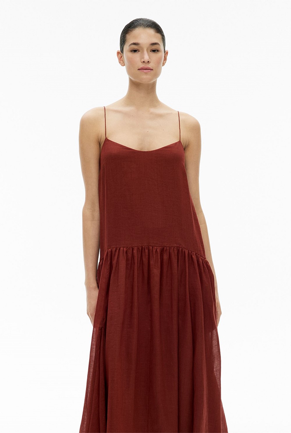 Fine Strap Maxi Dress