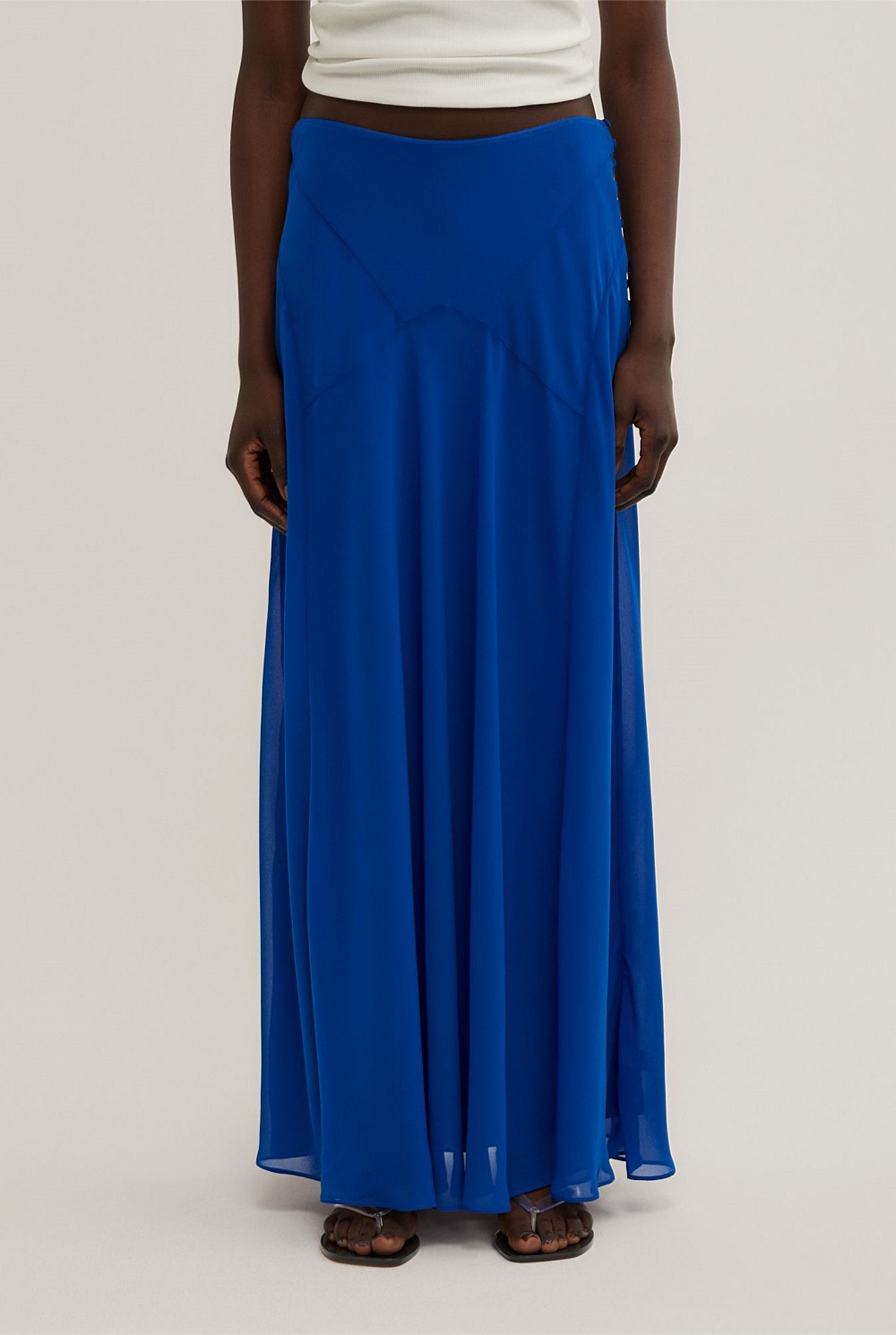 Basque Maxi Skirt