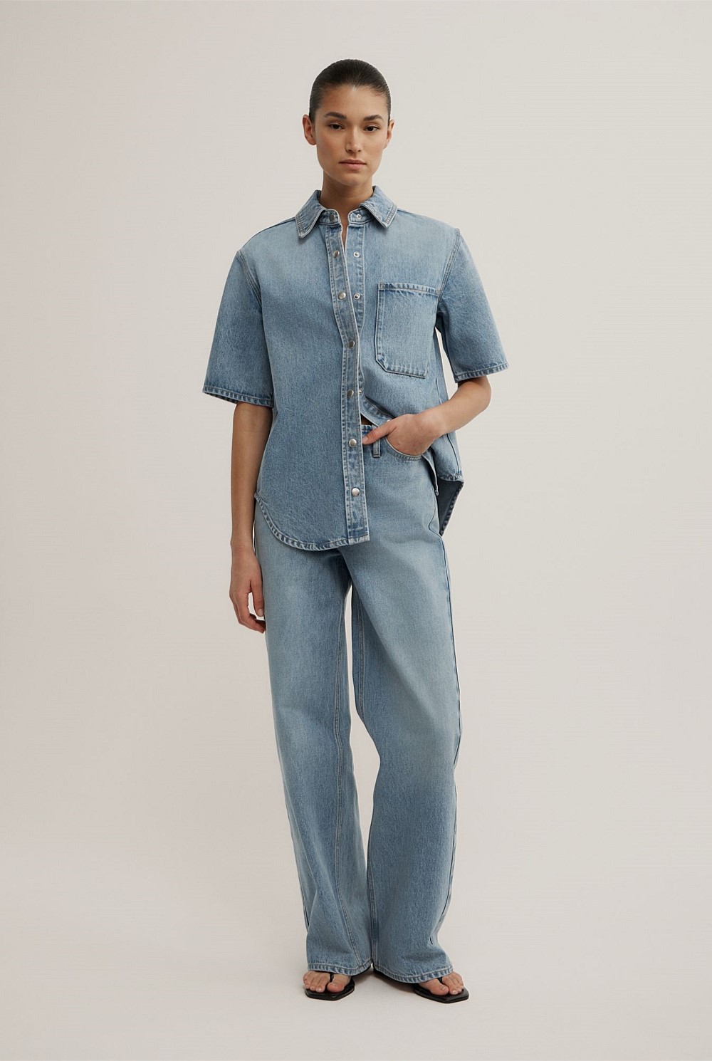 Clean Waist Denim Jeans