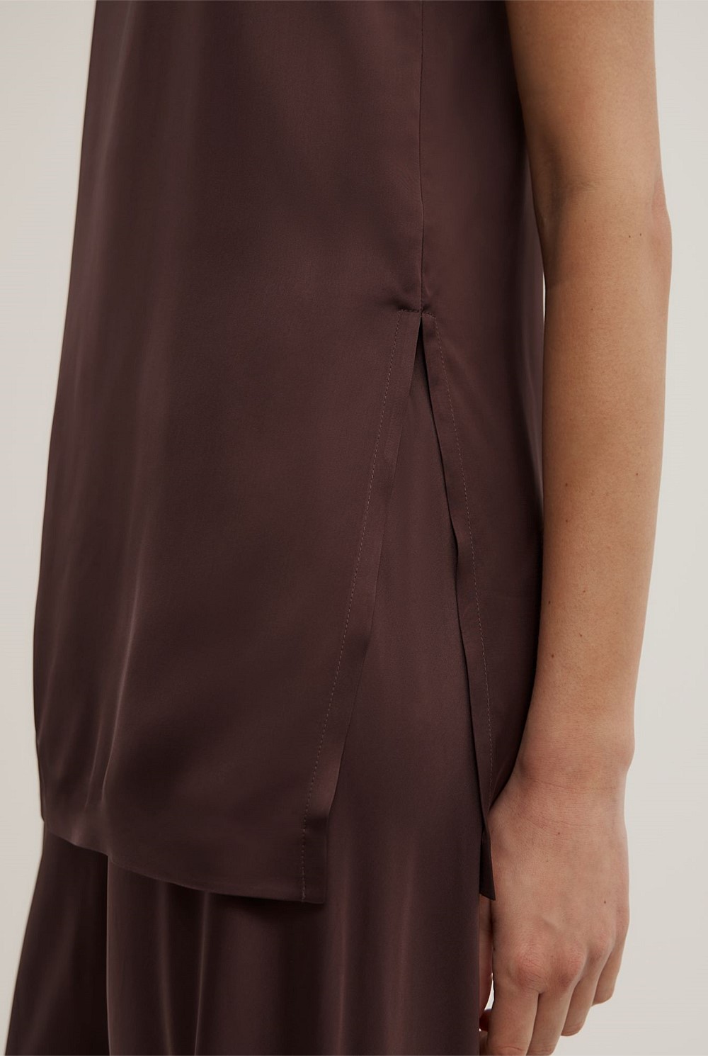 Satin Tunic Top