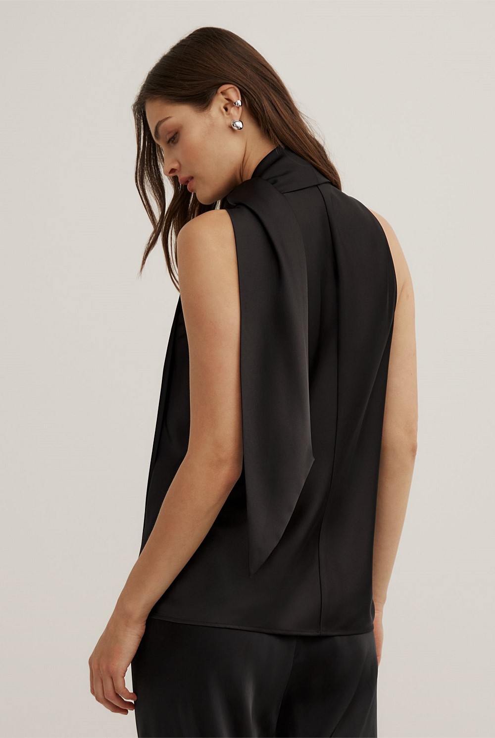 V-Neck Scarf Top