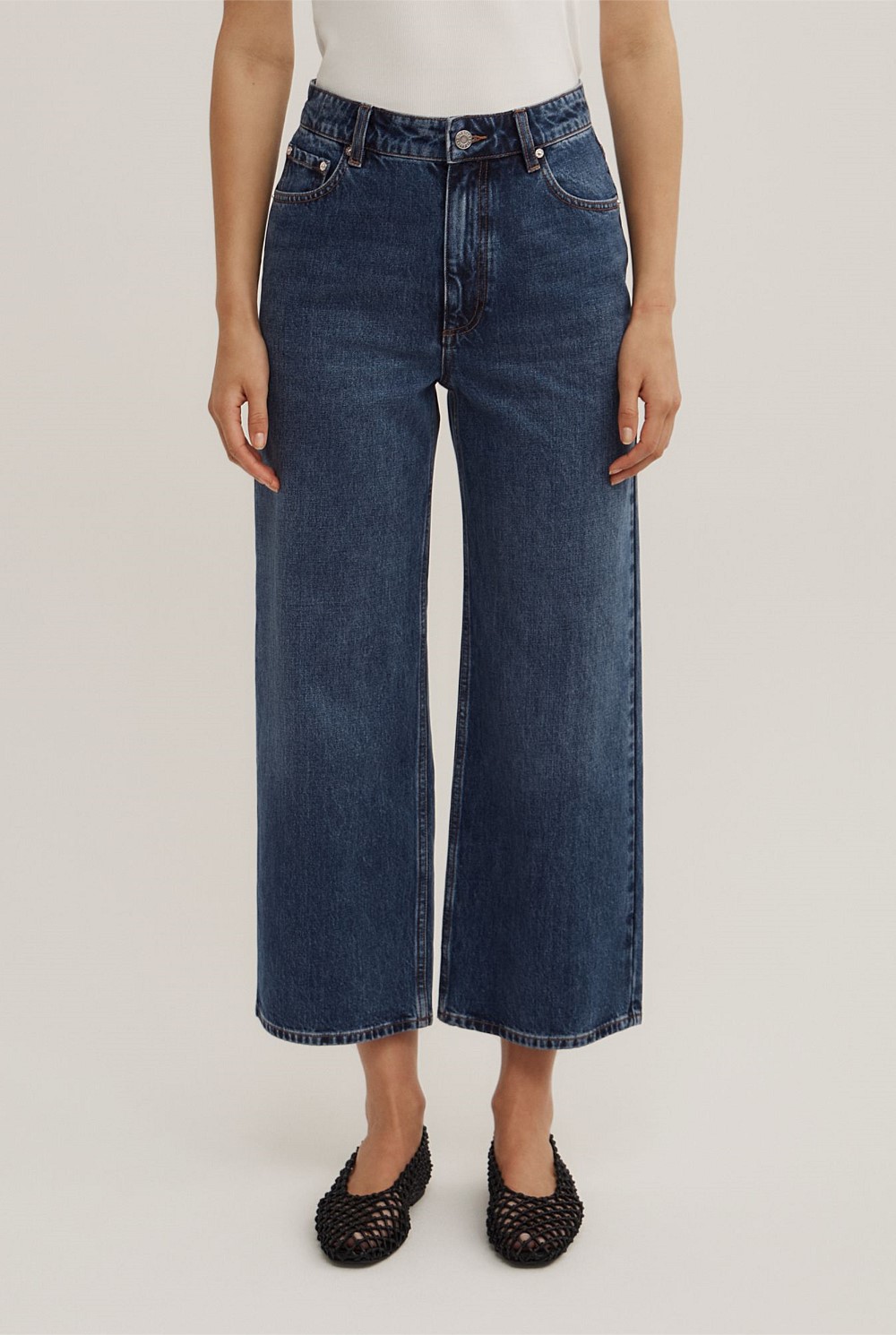Wide Leg Crop Jeans