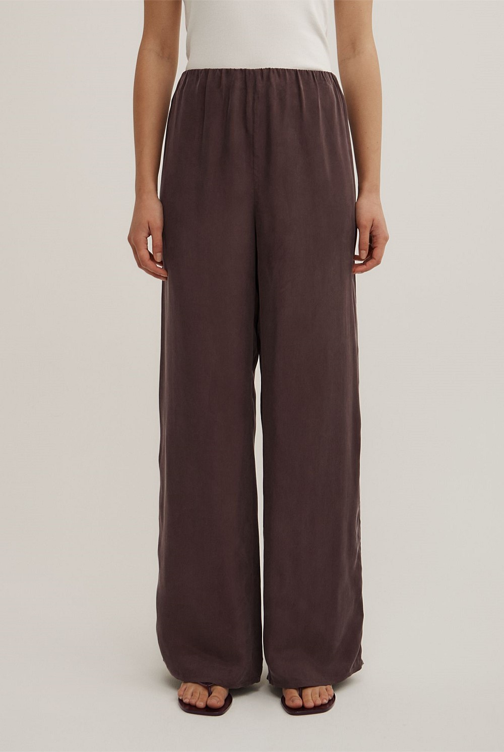 Pull On Cupro Pants