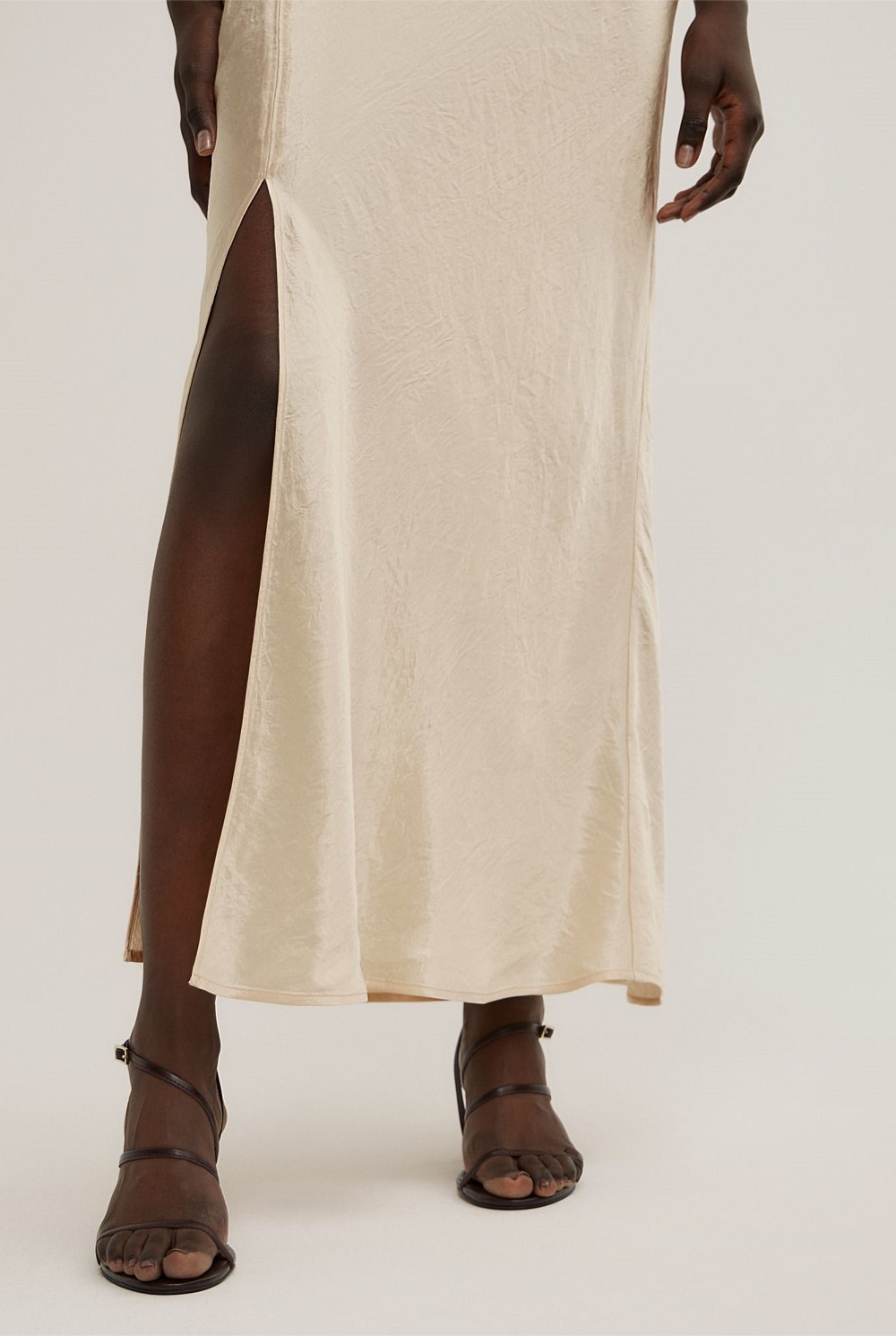 Crinkle Bias Skirt