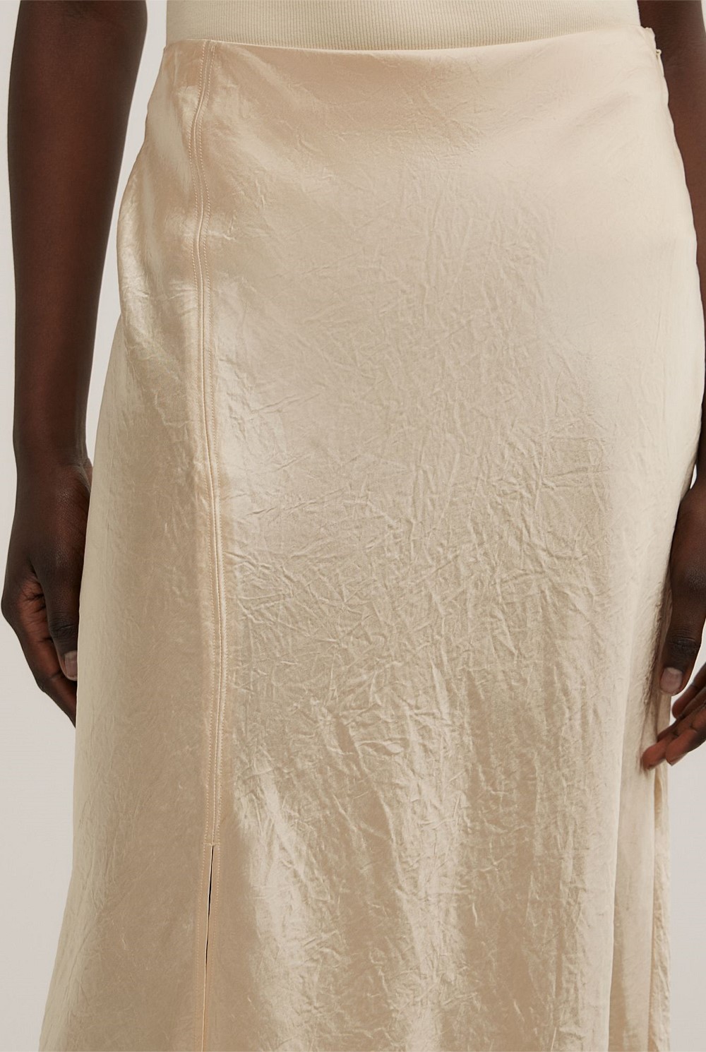 Crinkle Bias Skirt