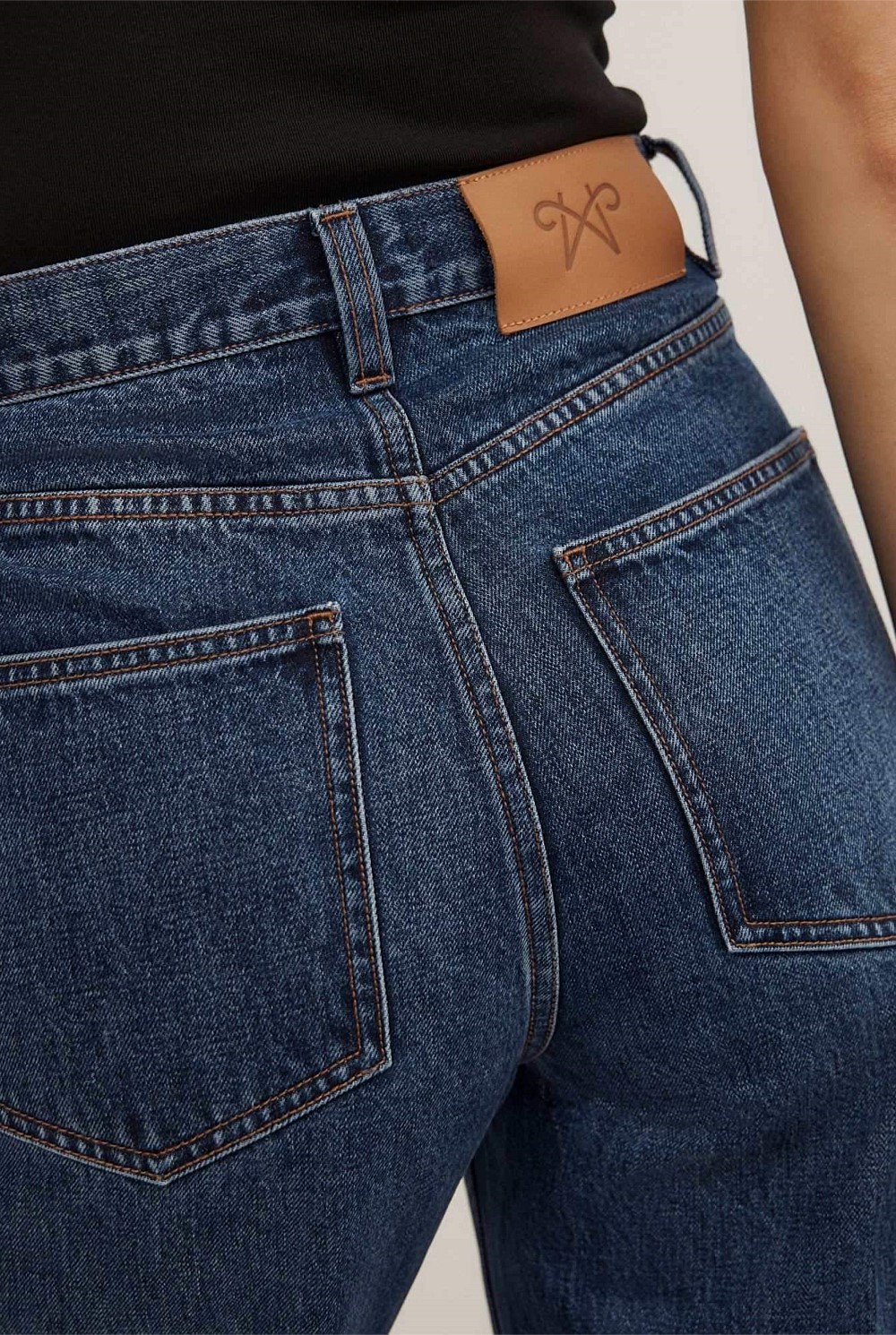 Wide Leg Crease Jeans