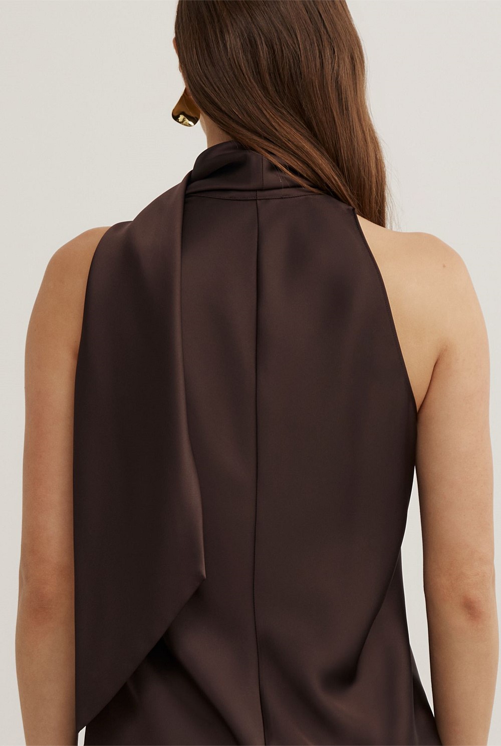 V-Neck Scarf Top
