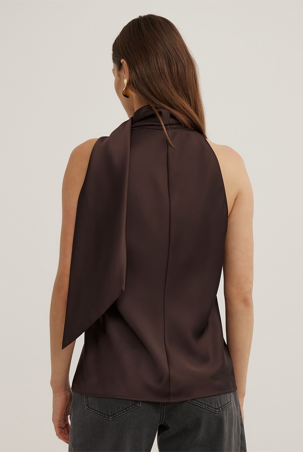 V-Neck Scarf Top
