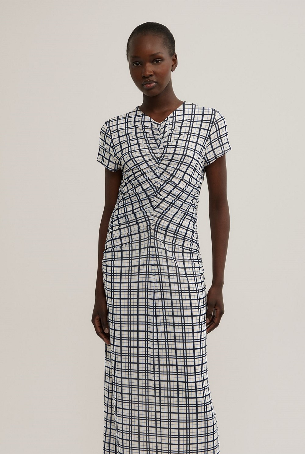 Gather Mesh Dress