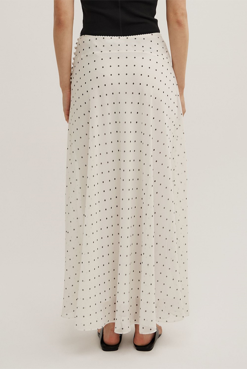 Basque Maxi Skirt