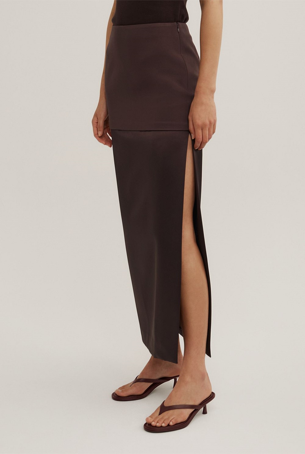 Layered Midi Skirt