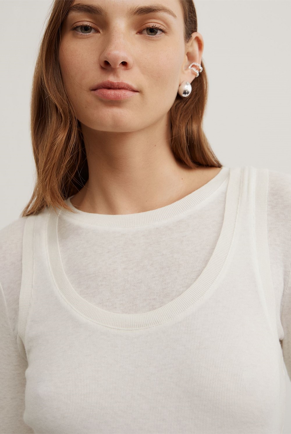 Long Sleeve Overlay Top