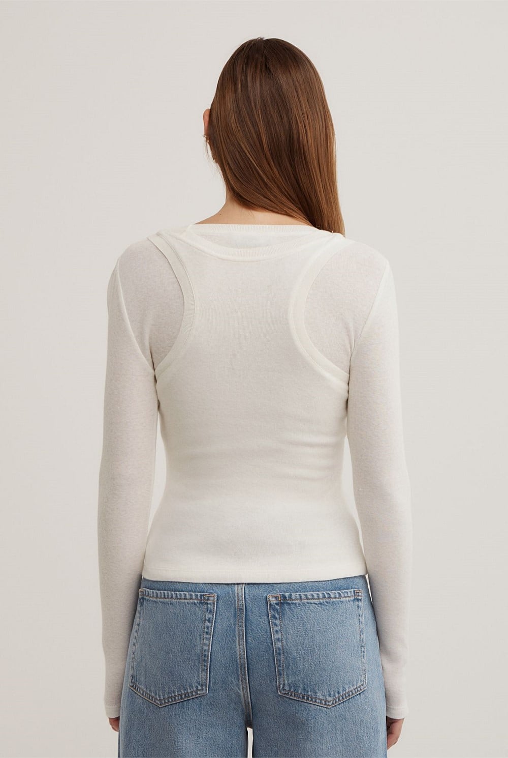 Long Sleeve Overlay Top