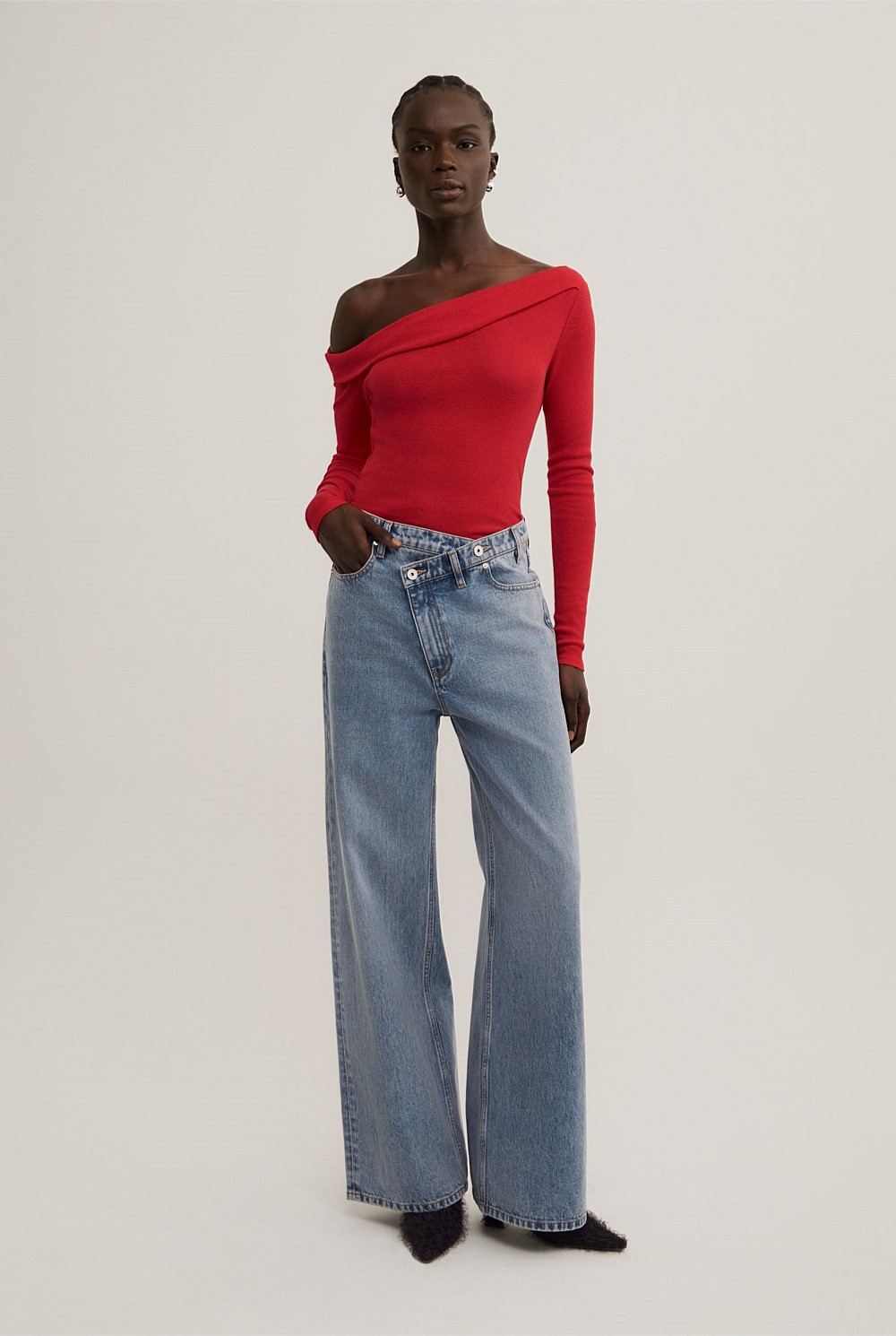Asymmetric Long Sleeve Top