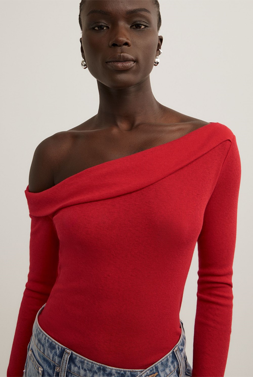 Asymmetric Long Sleeve Top