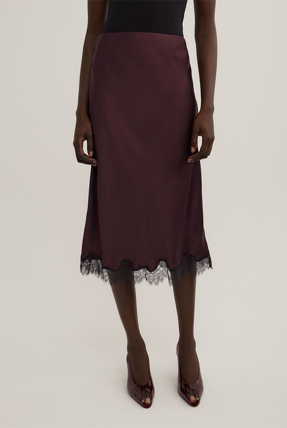 Lace Midi Skirt