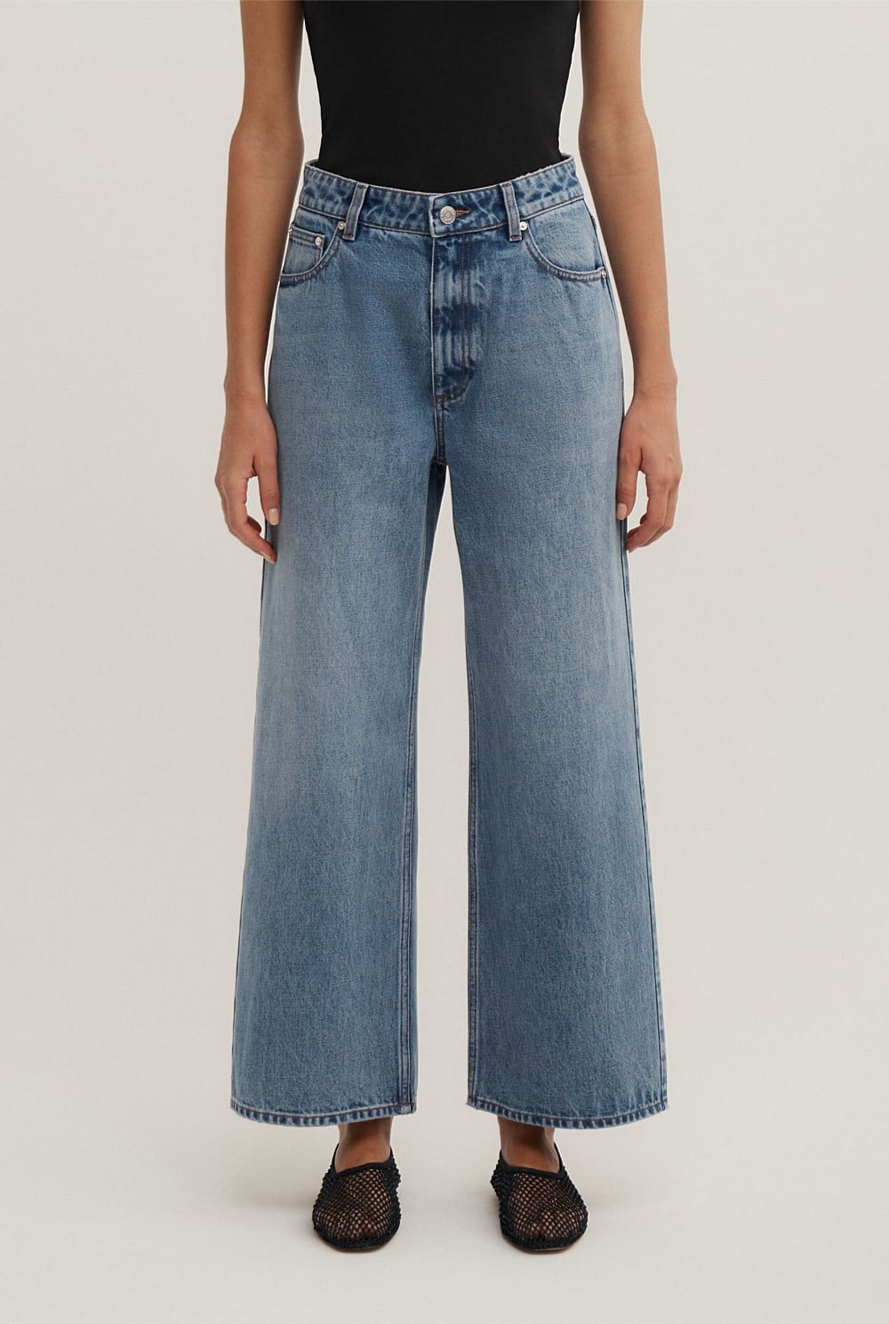 Wide Leg Crop Jeans