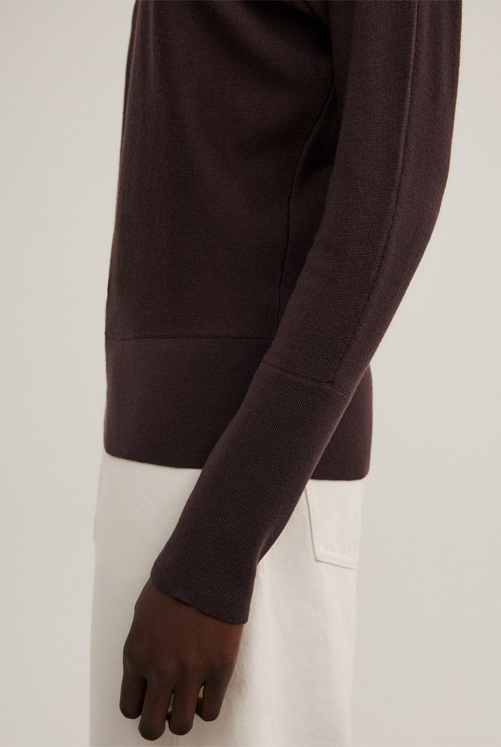 Merino Boat Neck Knit