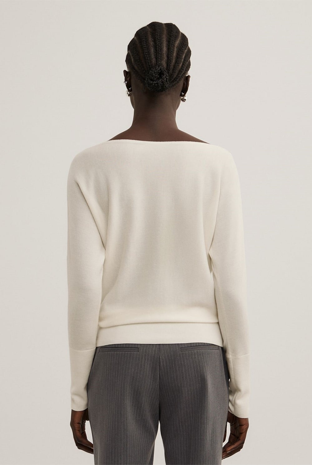 Merino Boat Neck Knit