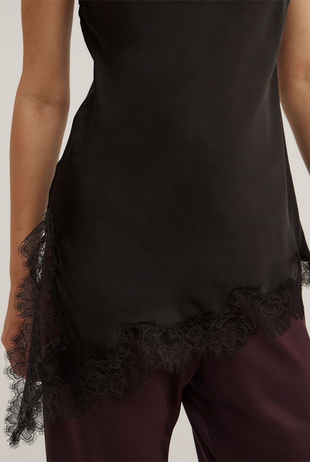 One Shoulder Lace Top