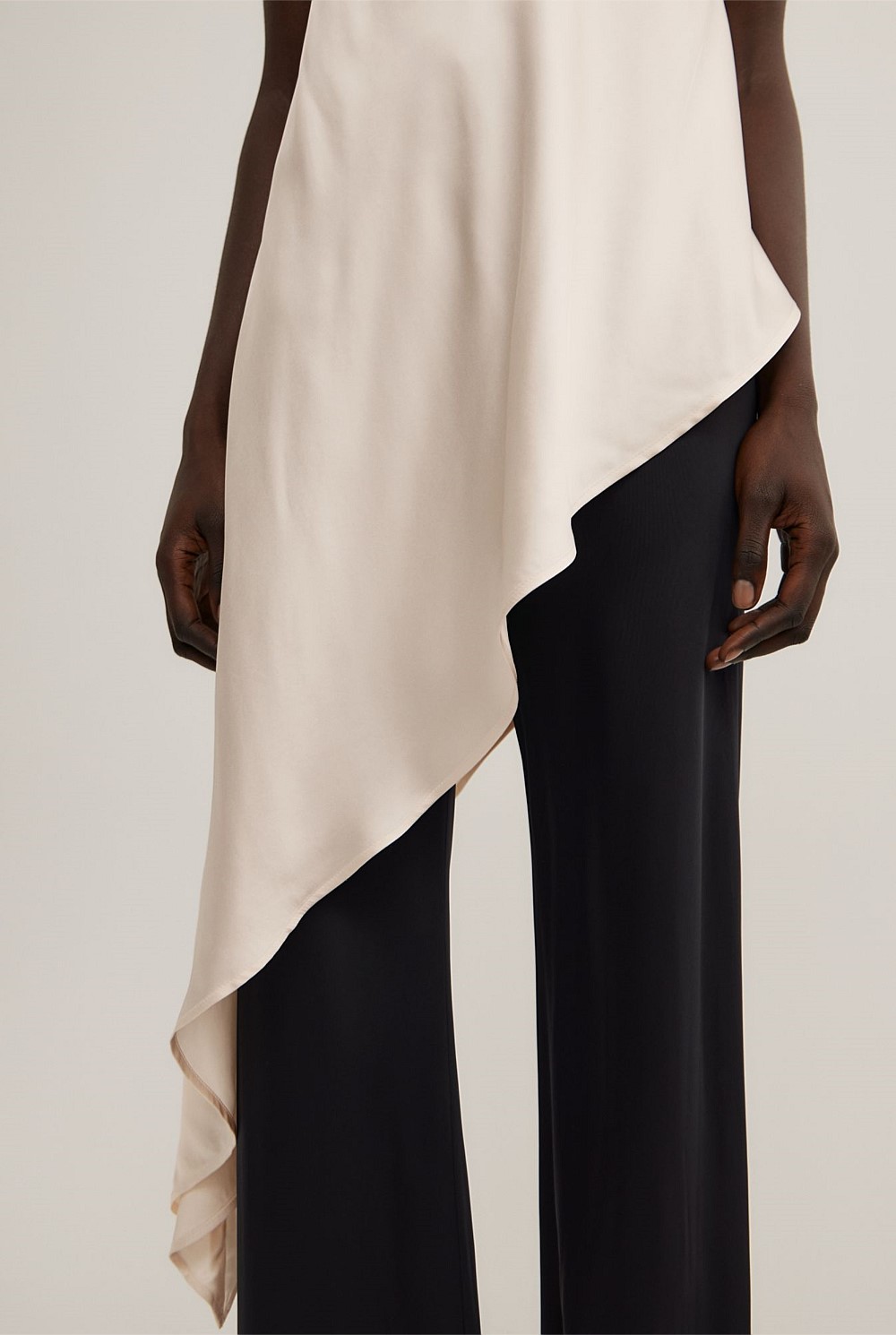 Asymmetric Strapless Top