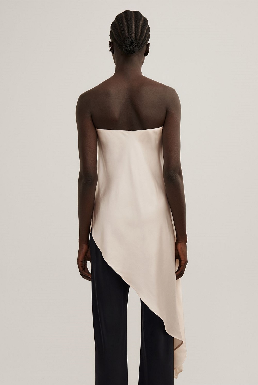 Asymmetric Strapless Top