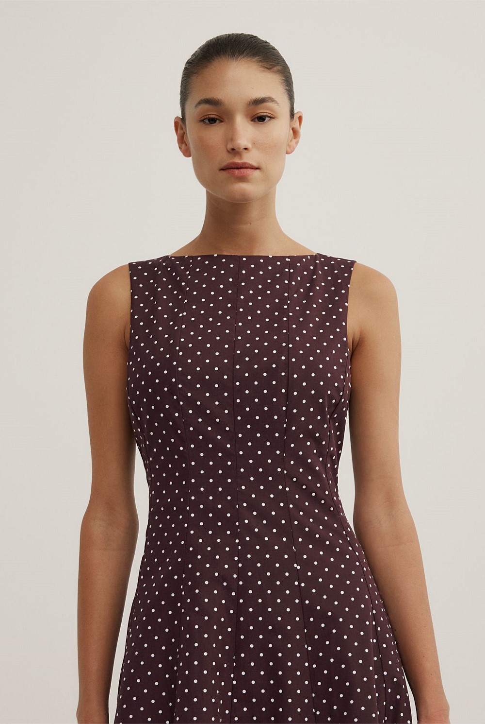 Panelled Midi Dress