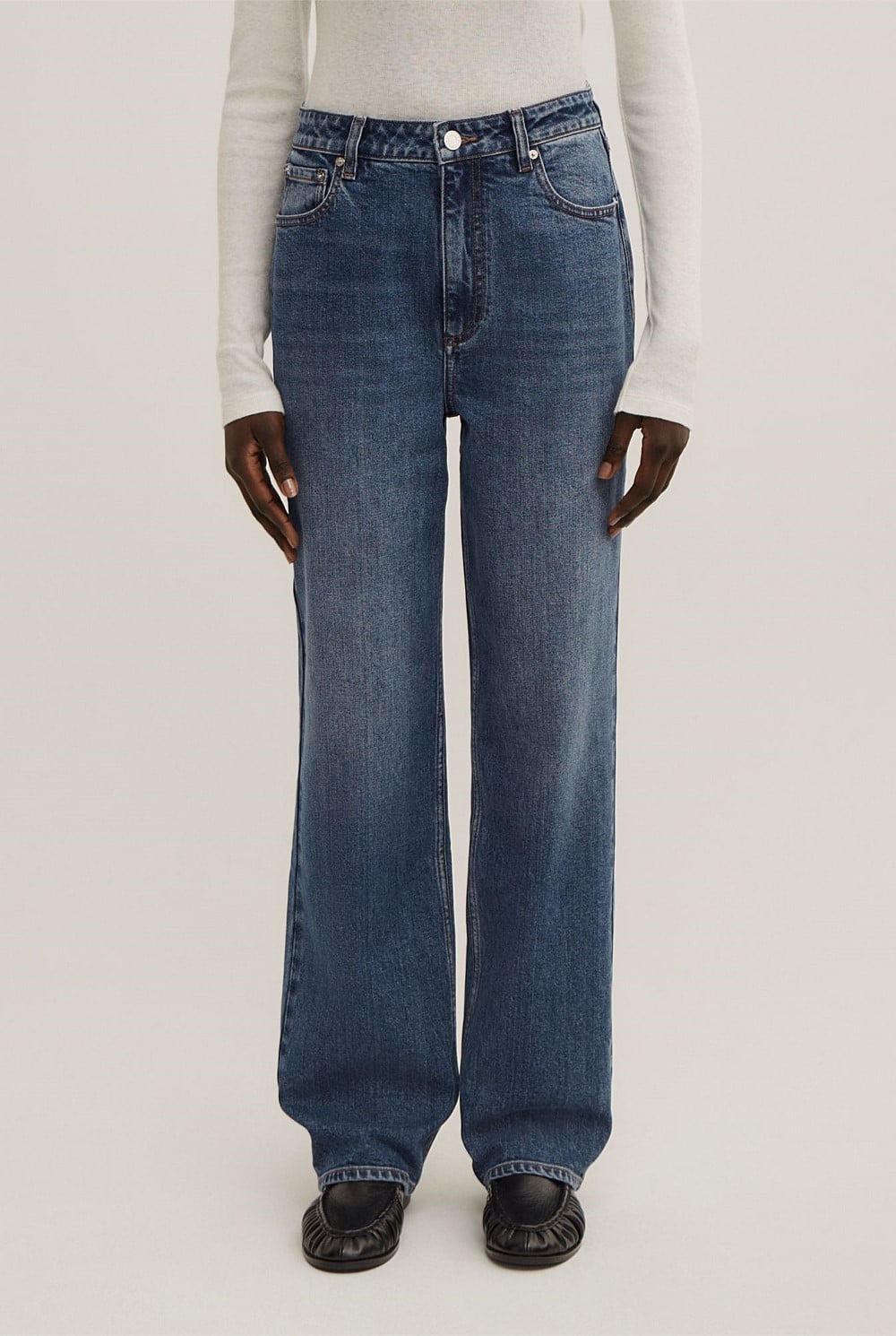 Full Length Straight Jeans