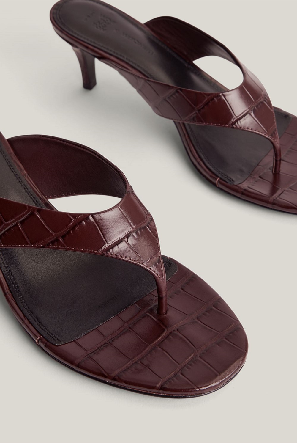 Toe Post Mule Heels