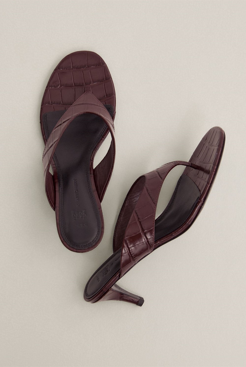 Toe Post Mule Heels