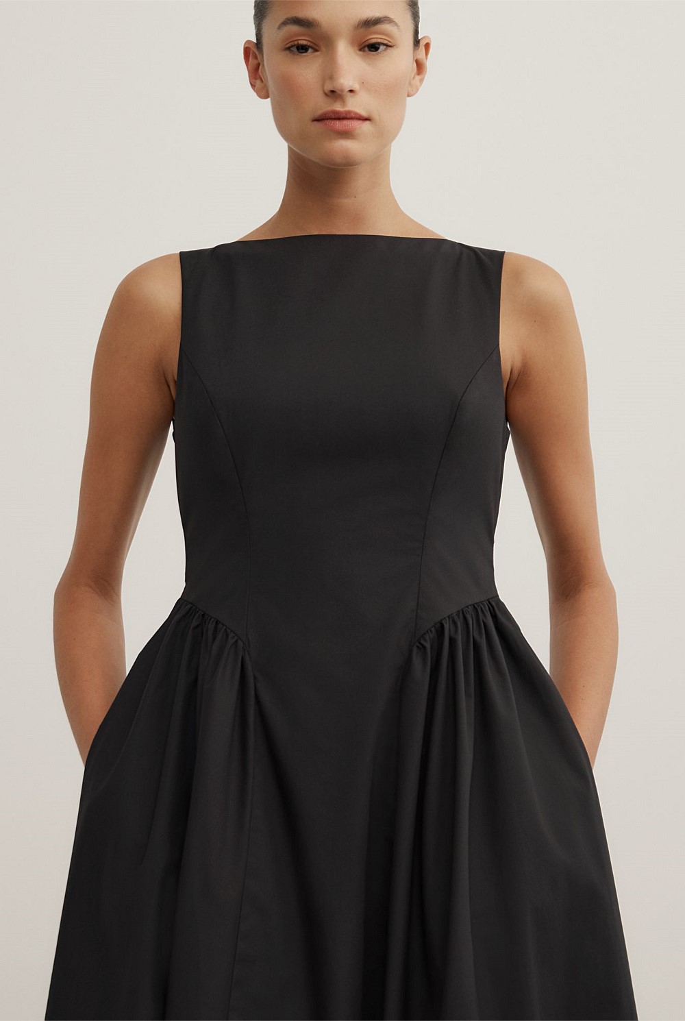 Basque Panel Dress