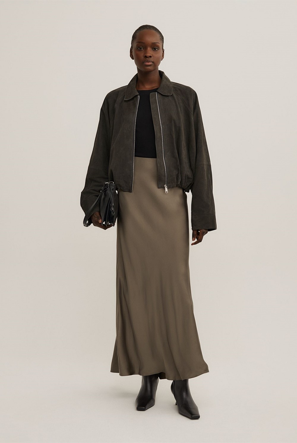 Bias Slip Skirt