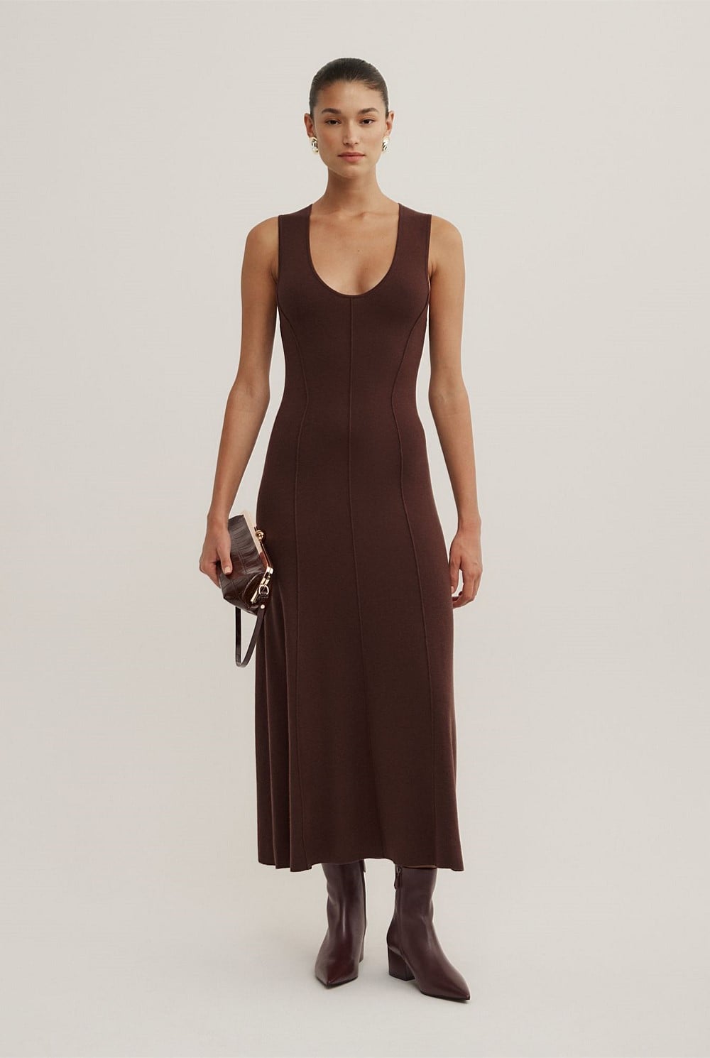 Scoop Knit Dress