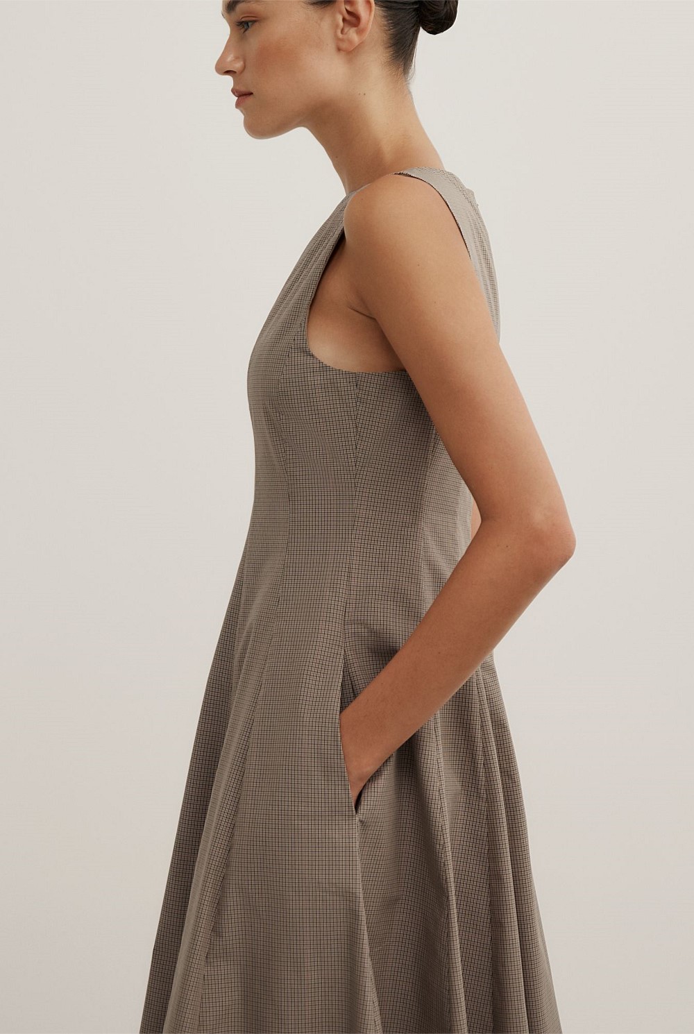 Panelled Midi Dress